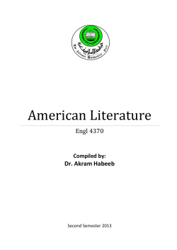 American Literature – modified