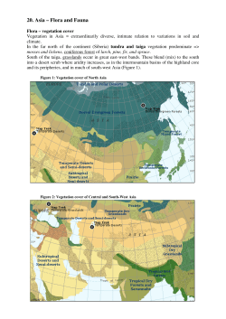 20. Asia &ndash; Flora and Fauna