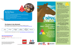 The 2016/2017 FIRST® LEGO® League Challenge
