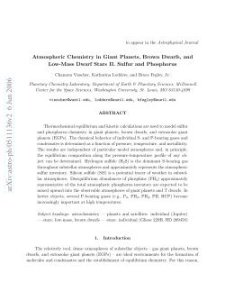 Atmospheric Chemistry in Giant Planets, Brown Dwarfs, and Low