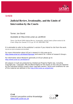 Judicial Review, Irrationality, and the Legitimacy of Merits Review