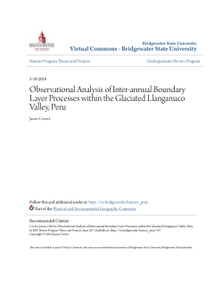 Observational Analysis of Inter-annual Boundary Layer Processes