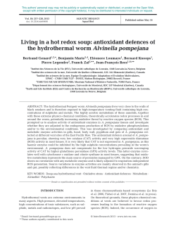 Living in a hot redox soup: antioxidant defences of the hydrothermal