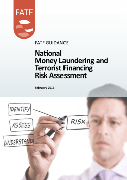National Money Laundering and Terrorist Financing Risk