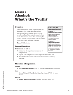 Alcohol: What`s the Truth?