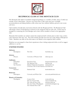 PDF of RECIPROCAL CLUBS as of May 2017