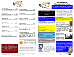 The Great Margarita List!