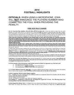 2014 football highlights - Iowa High School Athletic Association