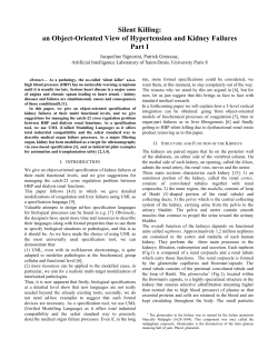 Silent Killing: an Object-Oriented View of Hypertension and Kidney