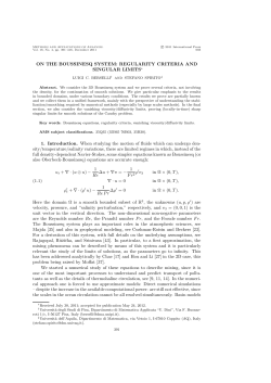ON THE BOUSSINESQ SYSTEM: REGULARITY CRITERIA AND