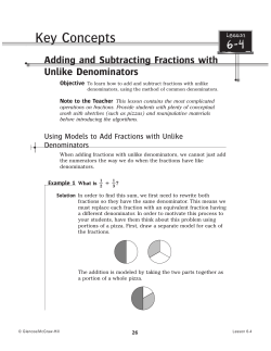 Key Concepts