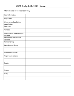 CRCT study guide packet