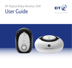 BT Baby Monitor 200 User Guide