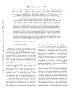 Electronic structure of FeS