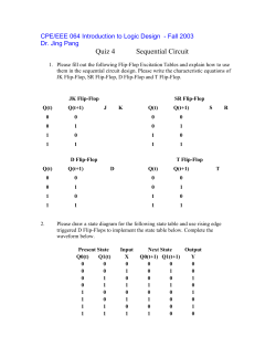 Quiz 4 Sequential Circuit