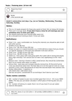 Notes: Definitions: Tasks names consists