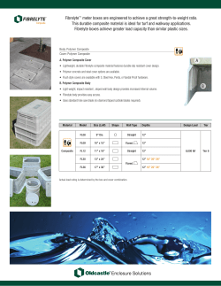 Fibrelyte&trade; meter boxes are engineered to achieve a great strength