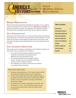MappinG initial enCounters