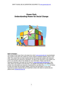The 2011 Powercube document 2Mb PDF