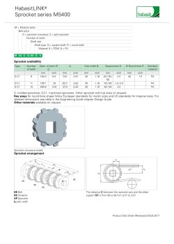 Sprocket series M5400