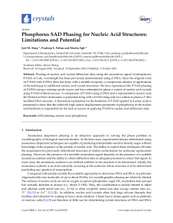 Phosphorus SAD Phasing for Nucleic Acid Structures: Limitations