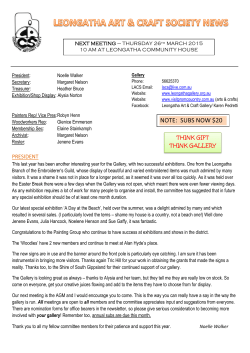 March - Leongatha Gallery