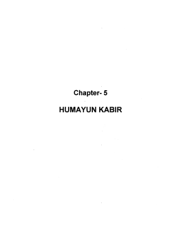 Chapter- 5 HUMAYUN KABIR