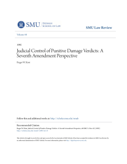 judicial control of punitive damage verdicts: a seventh amendment