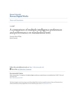 A comparison of multiple intelligence preferences and performance