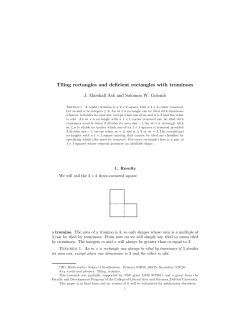 Tiling rectangles and deficient rectangles with