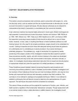 CHAPTER 7. MAJOR MANIPULATIVE PROCEDURES A. Overview