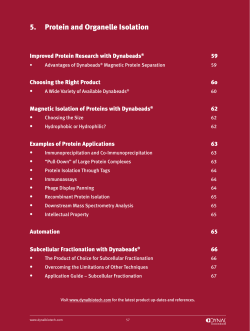 Protein and Organelle Isolation.indd