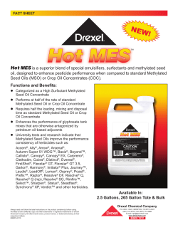 NEW PRODUCT Hot MES! - Drexel Chemical Co.