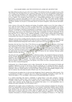 JEAN-MARIE MOREL AND THE INVENTION OF - Horti-Lyon