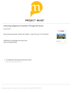 Gesturing Indigenous Futurities Through the Remix