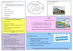 Maths This half term we will be: &bull; Calculating with money (adding