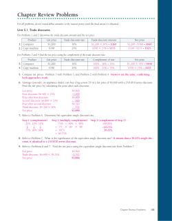 Chapter Review Problems