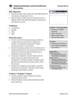Teacher Notes PDF - TI Education