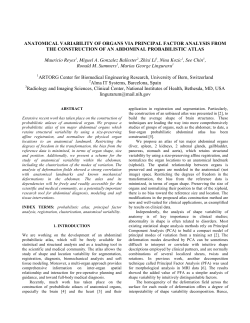 ANATOMICAL VARIABILITY OF ORGANS VIA PRINCIPAL FACTOR