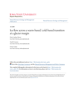 Ice flow across a warm-based/cold-based transition at a glacier margin