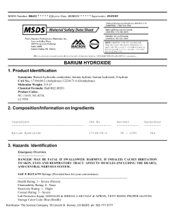 barium hydroxide - The Science Company