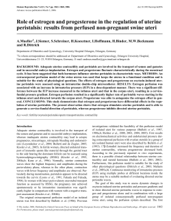 Role of estrogen and progesterone in the