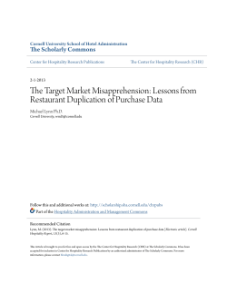 The Target Market Misapprehension: Lessons from Restaurant