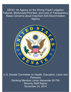 EEOC: An Agency on the Wrong Track?