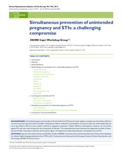 Simultaneous prevention of unintended pregnancy and STIs: a