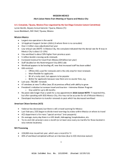 AILA Liaison Notes from Meeting at Tijuana and Mexico City