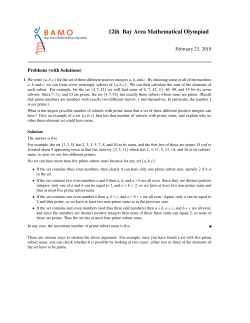 2010 - Problems and Solutions