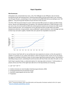Kaya`s Equation - Population Matters