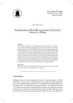 re-examining cs lewis`s study of a word
