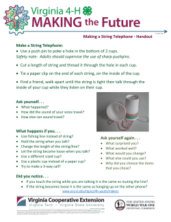 Make a String Telephone